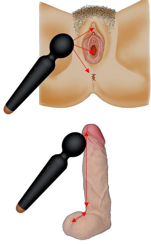 CHAR DOUBLE BLACK - Clit&Penis Massager USB