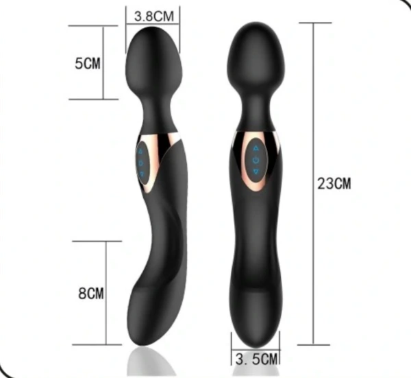 DOUBLE BLACK 2 - Clit&Penis Massager USB 6