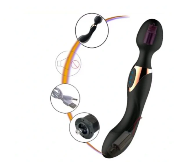 DOUBLE BLACK 2 - Clit&Penis Massager USB 7