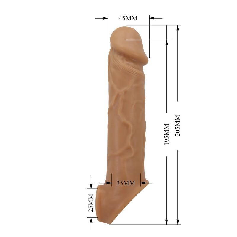 SILICONE NEL - Návlek na penis