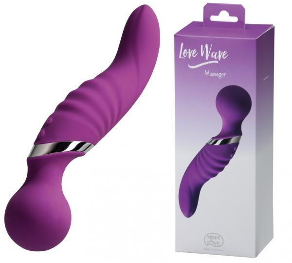 LOVEWAVE WAND PURPLE - Clit&Penis Massager USB