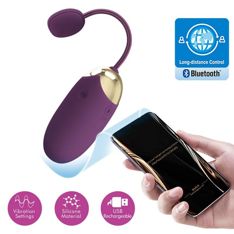 ABER PURPLE BLUETOOTH - 12 funkcí vibrací USB