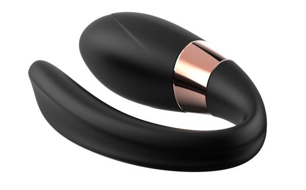V VIBE BLACK - Párový Vibrátor USB