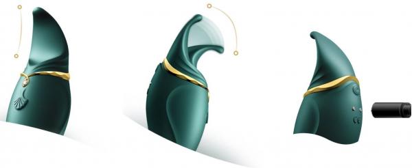 ZALO HERO™ GREEN Swarovski  - Clit&Penis Massager USB