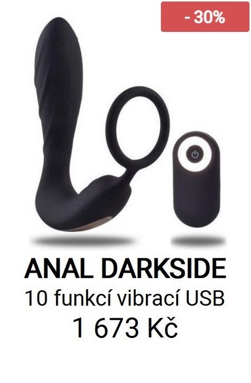 ANAL DARKSIDE - 10 funkcí vibrací USB