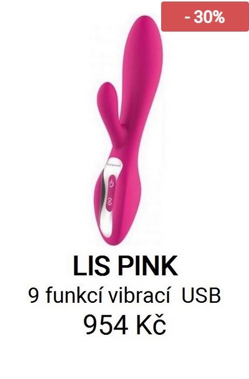 LIS PINK - 9 funkcí vibrací USB